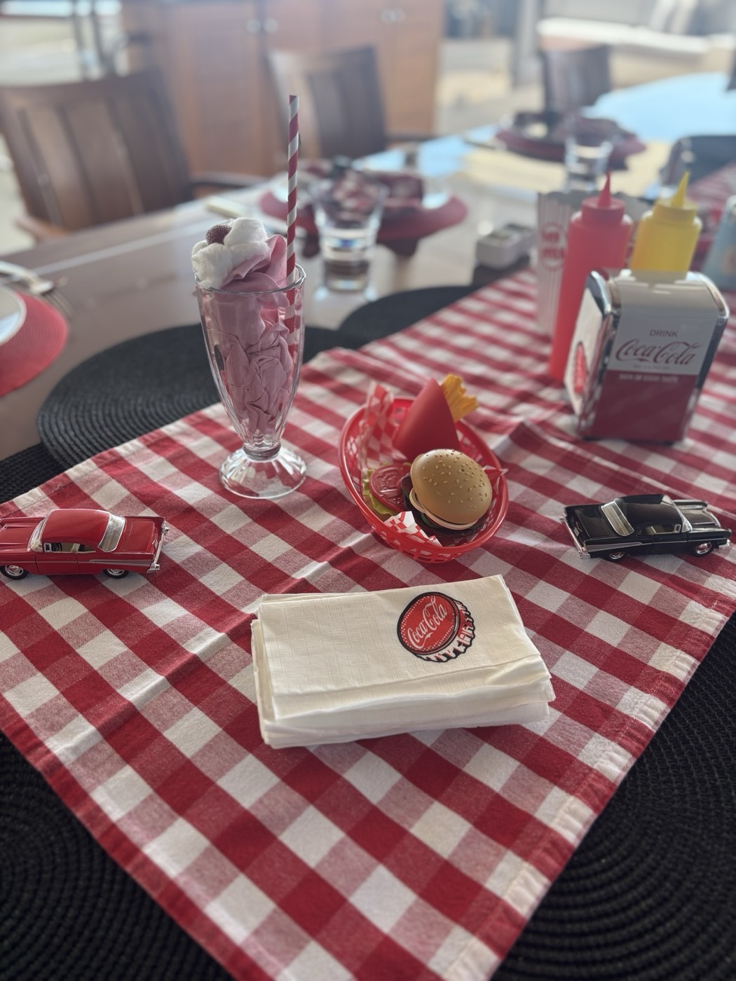 American Diner tablescape