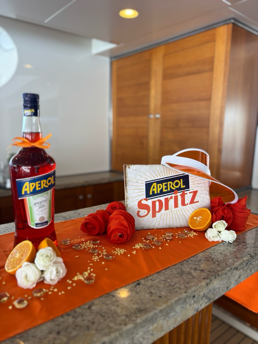 Aperol Hour tablescape